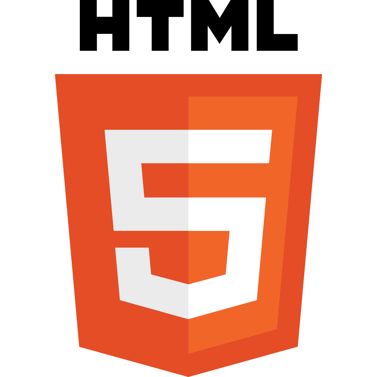 HTML logo HTML logo